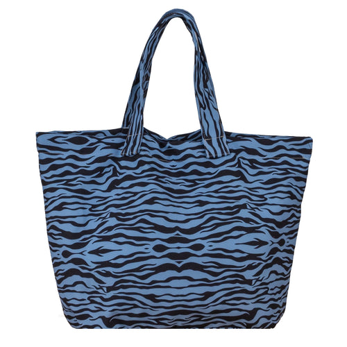 Tote Bag Zebra Sky Blue