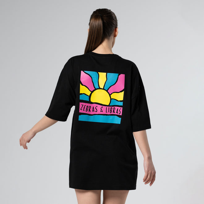 T-shirt Sun Oversized Black