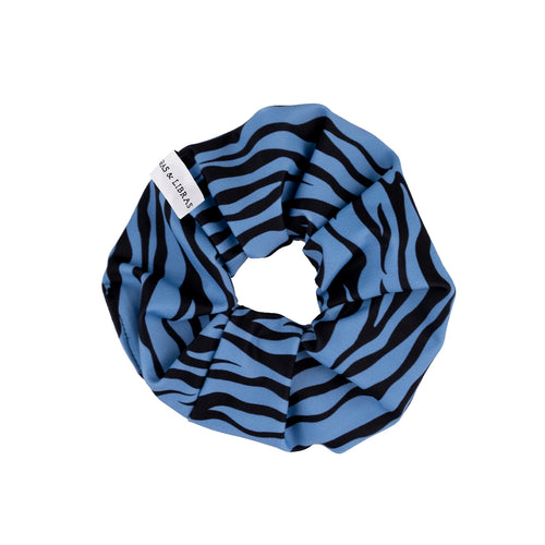 Scrunchie Zebra Sky Blue