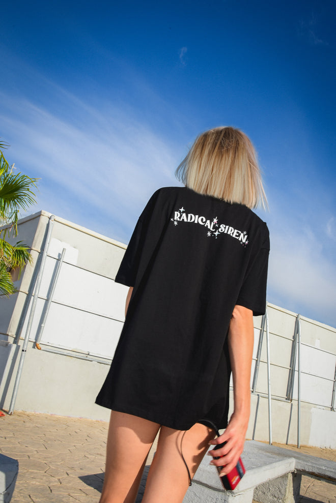 T-shirt Radical Siren Oversized Black