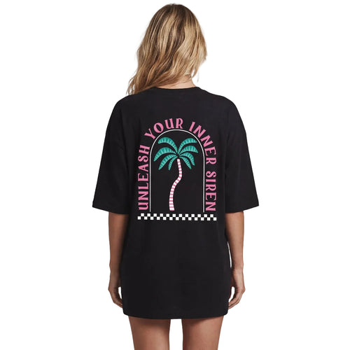 Palm Oversized Black T-shirt