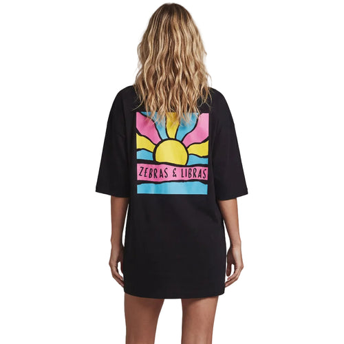 Sun Oversized Black T-shirt