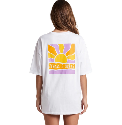 Sun Oversized White T-shirt