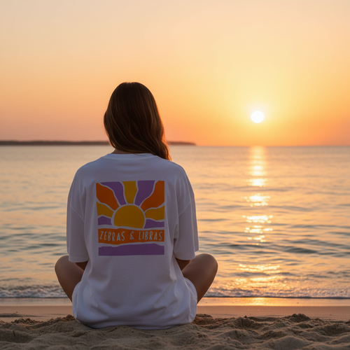 Sun Oversized White T-shirt