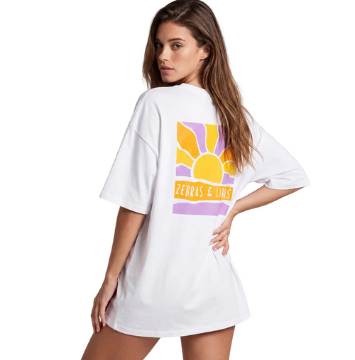 Sun Oversized White T-shirt